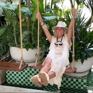 Long swimsuit cover up handmade in Tulum, Mexico.